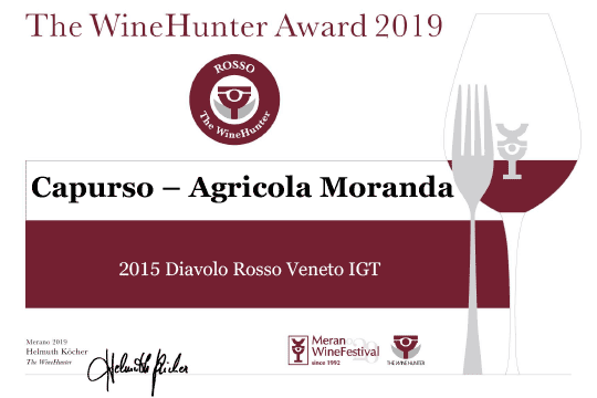 The Wine Hunter Award 2019 Capurso Agricola Moranda